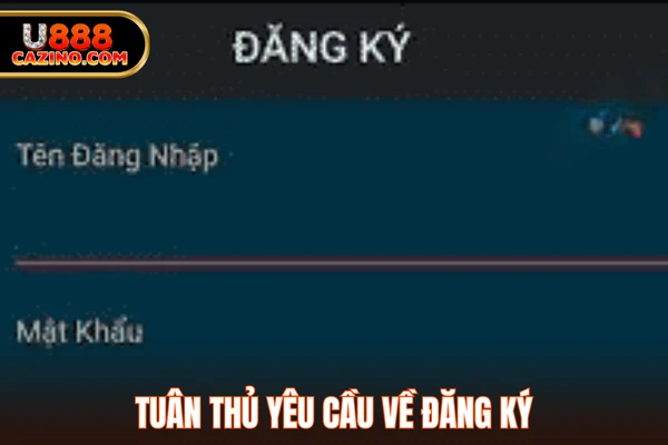 Tuân thủ yêu cầu về đăng ký