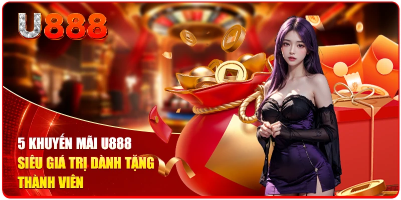 5 khuyến mãi U888 siêu giá trị dành tặng thành viên