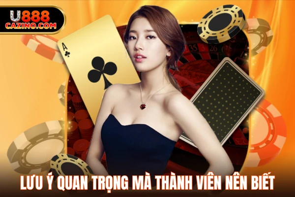 Lưu ý quan trọng mà thành viên nên biết