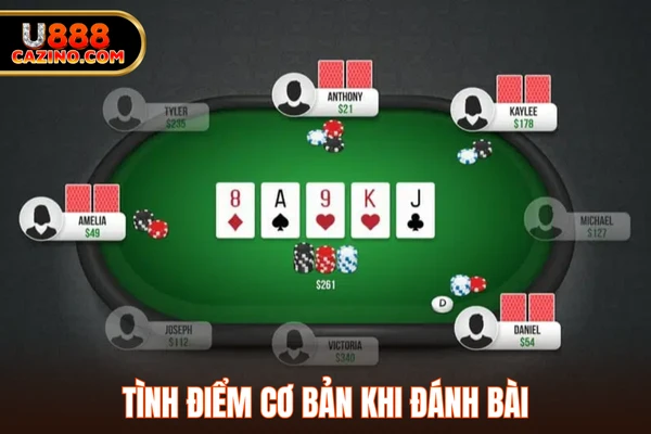 Tình điểm cơ bản khi đánh bài