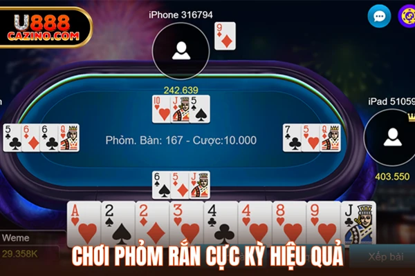 Chơi phỏm rắn cực kỳ hiệu quả