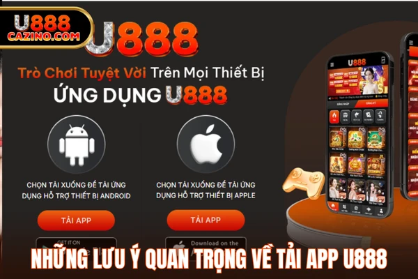 Những lưu ý quan trọng về tải app U888